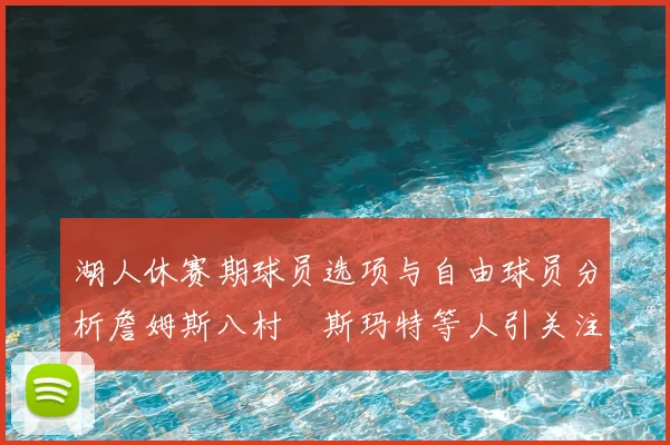 湖人休赛期球员选项与自由球员分析詹姆斯八村塁斯玛特等人引关注